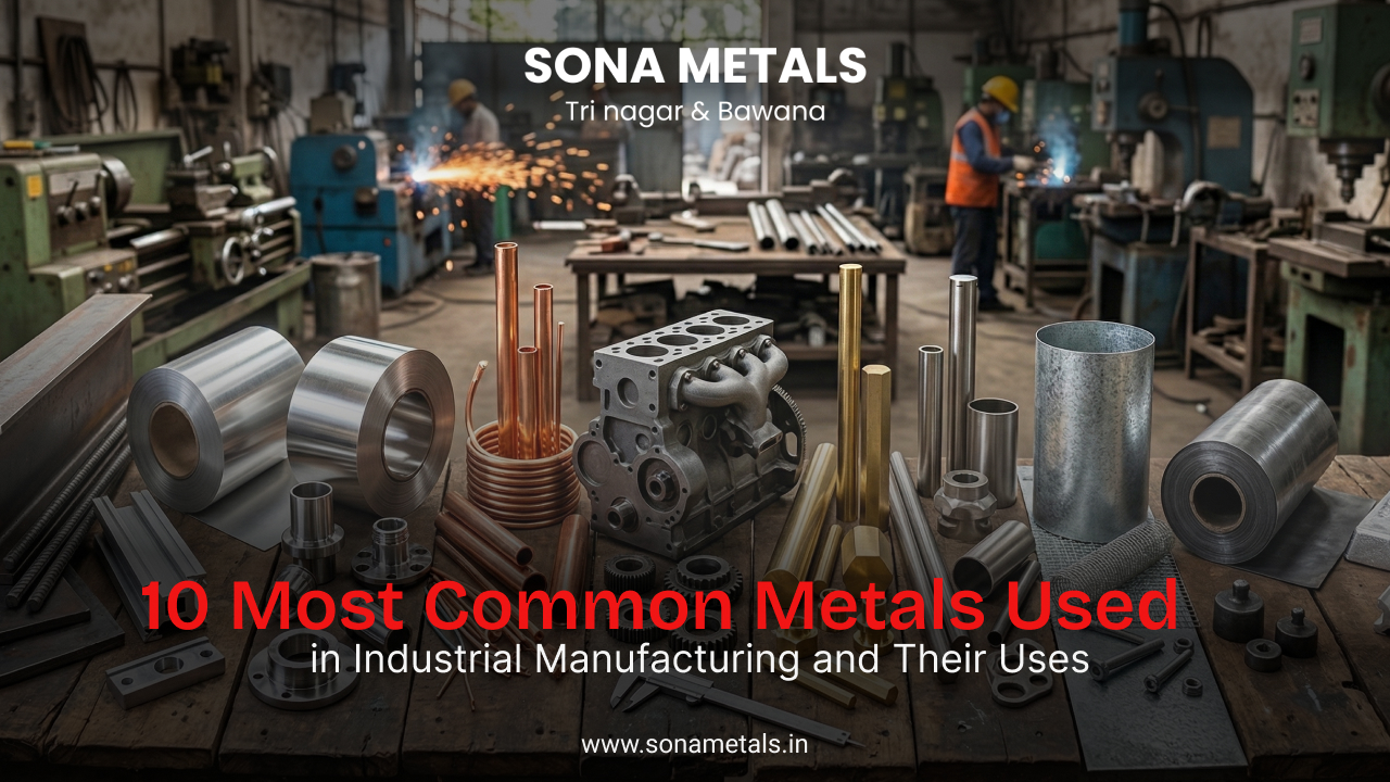 metals used in industrial manufacturing
